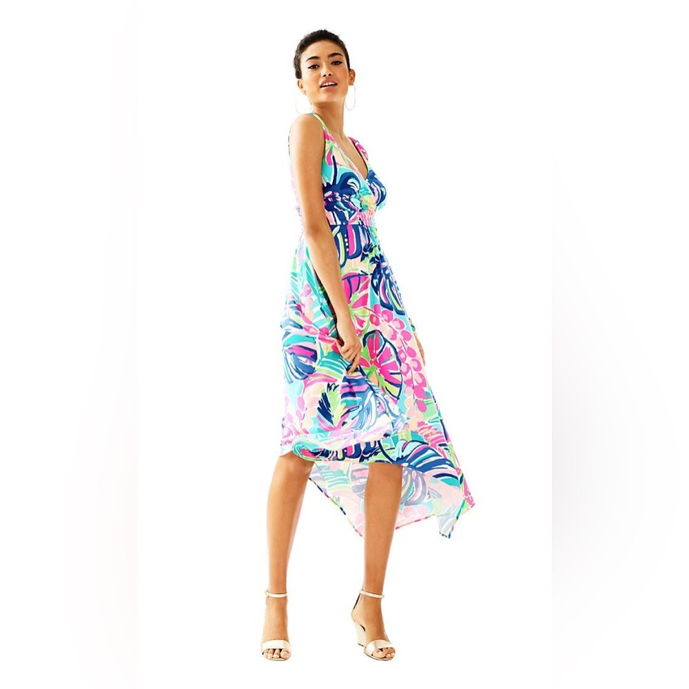 Lilly Pulitzer Sloane Midi Asymmetrical Dress‎ - Picture 9 of 9